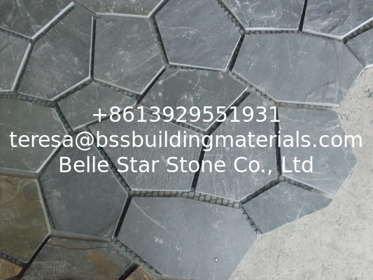Black Slate Flagstone Walkway Pavers Patio Stones Flooring Flagstone Wall Landscaping Stones