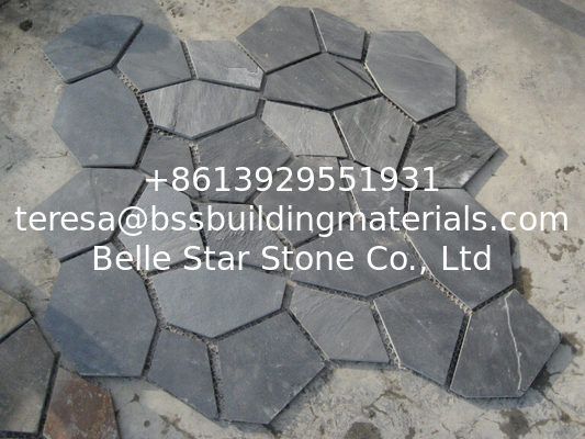 Black Slate Flagstone Walkway Pavers Patio Stones Flooring Flagstone Wall Landscaping Stones