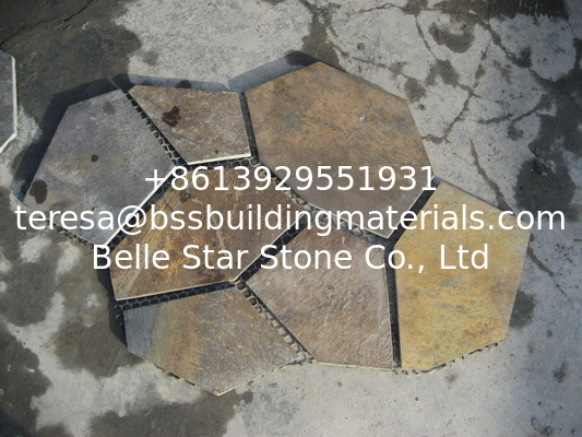 China Rusty Slate Flagstone Walkway Pavers Slate Patio Stones Flagstone Wall Cladding