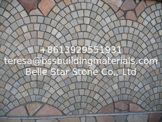 Oyster Split Face Flagstone Oyster Fan Pattern Patio Stones Flagstone Exterior Wall