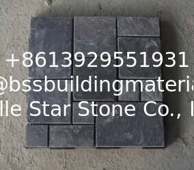 Black Slate Meshed Flagstone Natural Slate Patio Stones Slate Paving Stone Charcoal Slate Pavers