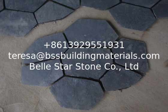 Black Slate Meshed Flagstone Natural Slate Patio Stones Slate Paving Stone Charcoal Slate Pavers