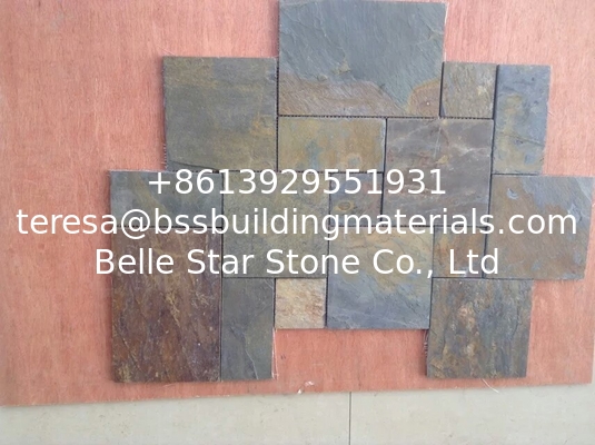Rusty Split Face Slate Flagstone Patio Natural Slate Paving Stone Flagstone Walkway Pavers