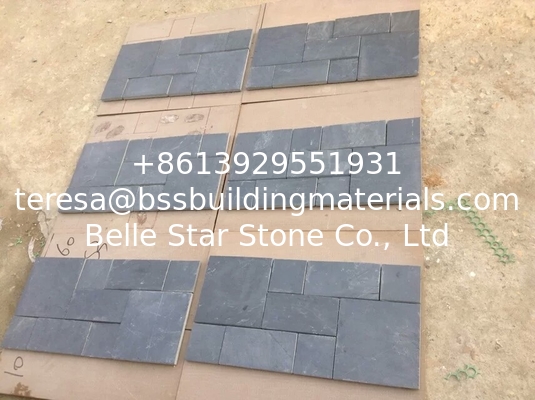 Black Slate Flagstone Patio Charcoal Slate Flagstone Mosaic Mat Natural Slate Paving Stone