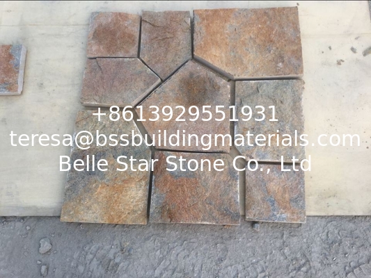 Rustic Quartzite Flagstone Flooring Natural Stone Pavers Quartzite Flagstone Wall Stone