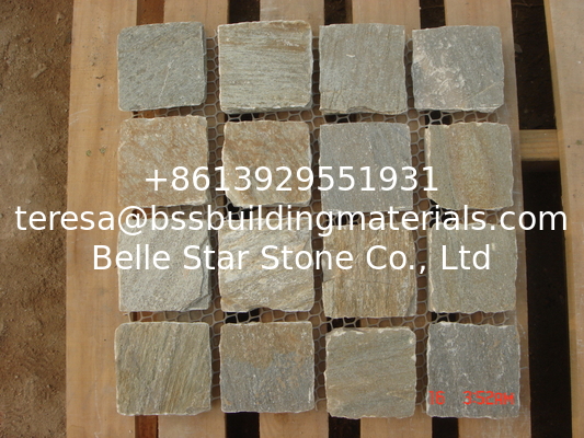 Oyster Split Face Slate Flagstone Patio Natural Stone Driveway Slate Flagstone Walkway Pavers
