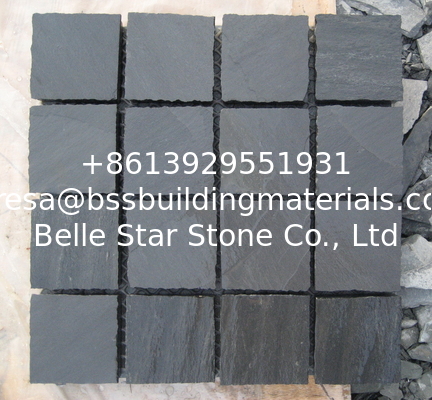 Black Riven Slate Flagstone Patio Stones Charcoal Slate Paving Stone Exterior Flagstone Driveway