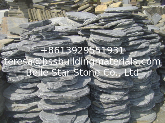Black Slate Stepping Stones Natural Slate Round Shape Garden Landscaping Stone Pavers