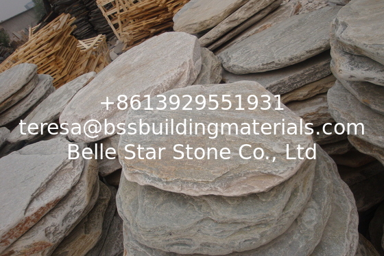 Natural Oyster Stepping Stone Slate Stepping Pavements Quartzite Garden Paving Round Stone