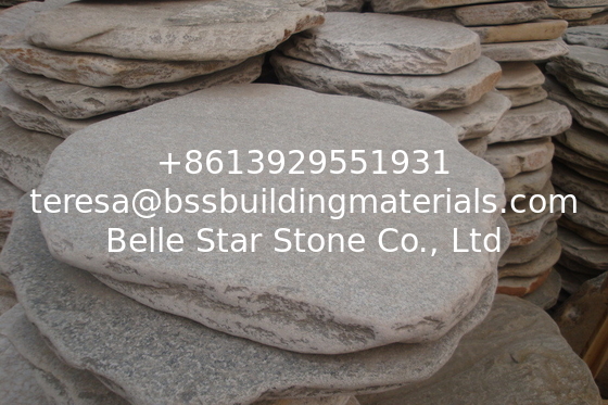 Natural Oyster Stepping Stone Slate Stepping Pavements Quartzite Garden Paving Round Stone