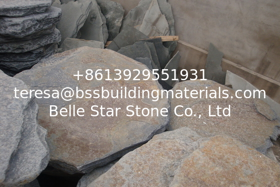 Multicolor Slate Tumbled Stepping Stone Round Garden Paving Stone Landscaping Stone Pavers