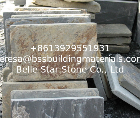 Rusty Slate Tumbled Paving Stone Natural Walkway Patio Slate Plaza Flooring Pavers