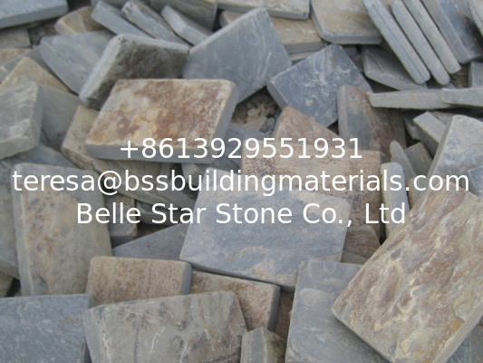 Rusty Slate Tumbled Paving Stone Natural Walkway Patio Slate Plaza Flooring Pavers