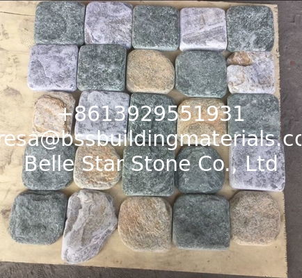 Rustic Quartzite Tumbled Paving Stone Plaza Floor Pavers Natural Quartzite Walkway Patio Stones