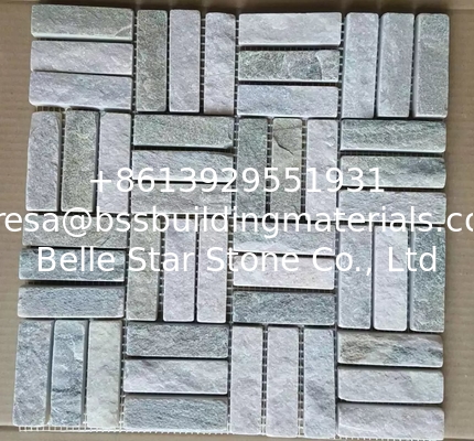 Oyster Slate Mosaic Stone Wall Mosaic Natural Stone Mosaic Pattern Stone Floor Mosaic Parquet