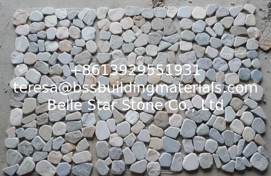 Oyster Mosaic Pattern Natural Stone Mosaic Floor Tiles Oyster Slate Mosaic Parquet Wall Tile