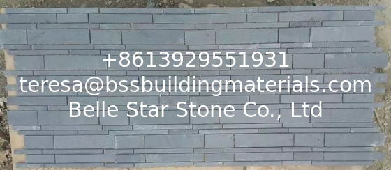 Carbon Black Slate Mosaic Pattern Natural Stone Mosaic Wall Tiles Charcoal Slate Mosaic Parquet