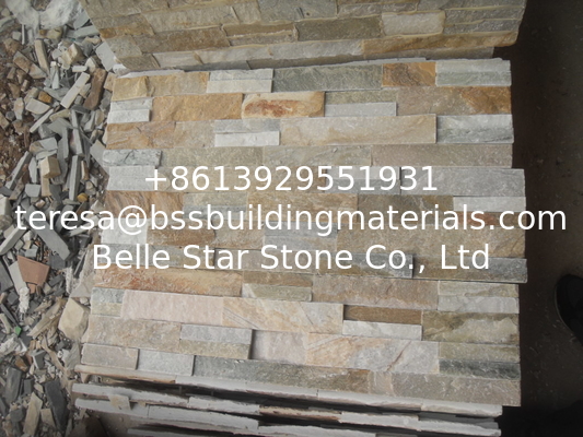 Oyster Split Face Slate Stone Cladding Natural Ledgestone Oyster Thin Stone Veneer for Wall Decor