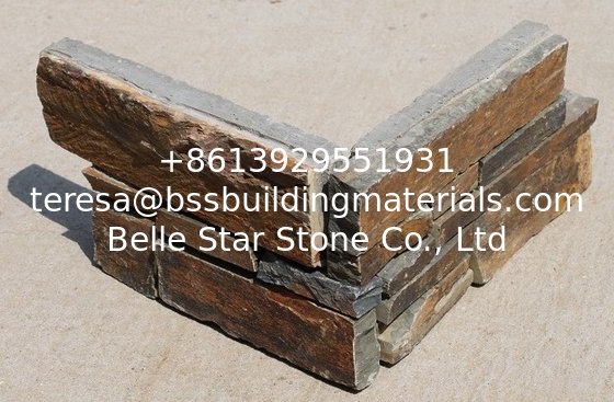 Rusty Slate Cemented Ledgestone Natural Stone Cladding Real Stone Veneer Slate Culture Stone
