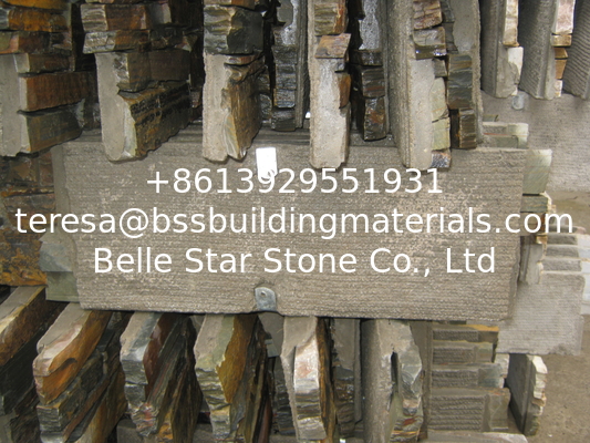 Rusty Slate Cemented Ledgestone Natural Stone Cladding Real Stone Veneer Slate Culture Stone
