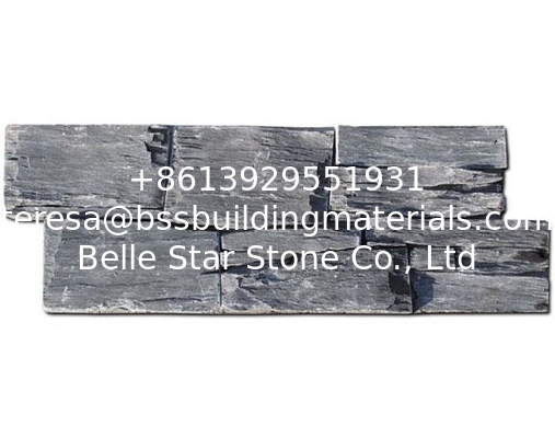 Charcoal Slate Z Stone Cladding Carbon Black Slate Stone Veneer Natural Wall Panel Ledgestone