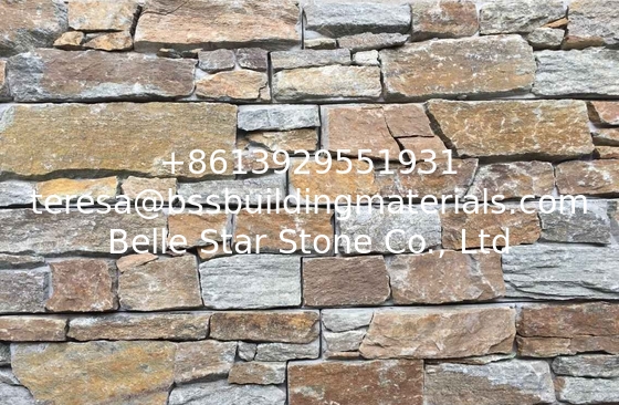 Rustic Quartzite Z Stone Cladding Cemented Stone Veneer Thick Natural Stone Veneer Ledgestone