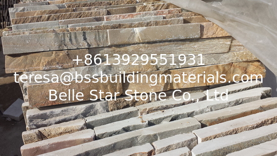 Hot Sales Quartzite Z Stone Cladding Rough Beige Stone Veneer Natural Culture Stone Ledger Stone