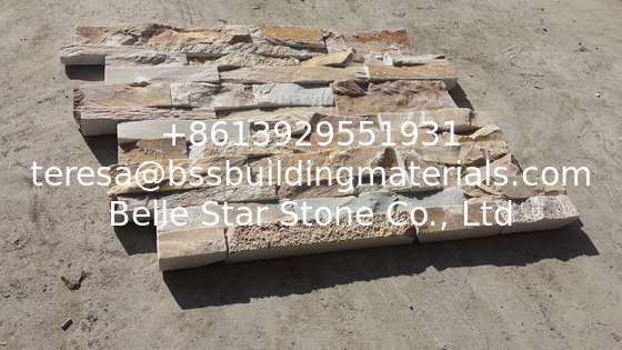 Hot Sales Quartzite Z Stone Cladding Rough Beige Stone Veneer Natural Culture Stone Ledger Stone