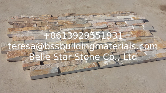 Hot Sales Quartzite Z Stone Cladding Rough Beige Stone Veneer Natural Culture Stone Ledger Stone