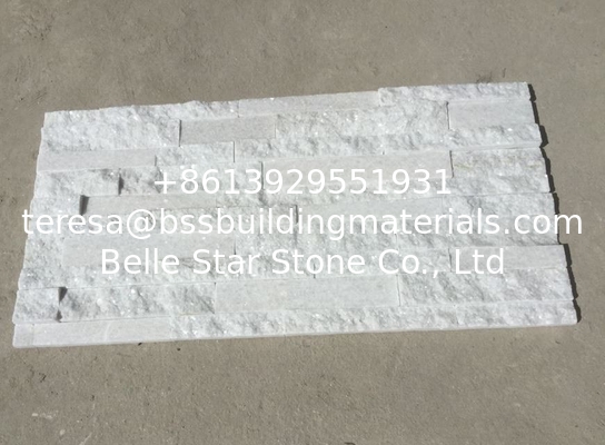 Super White Quartzite Stone Cladding Snow White Quartzite Ledgestone Natural Stone Veneer
