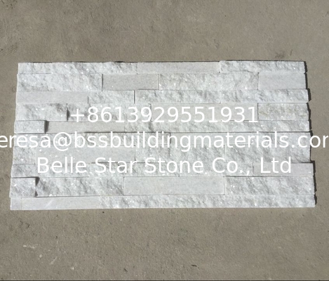 Super White Quartzite Stone Cladding Snow White Quartzite Ledgestone Natural Stone Veneer