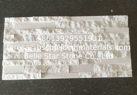Super White Quartzite Stone Cladding Snow White Quartzite Ledgestone Natural Stone Veneer