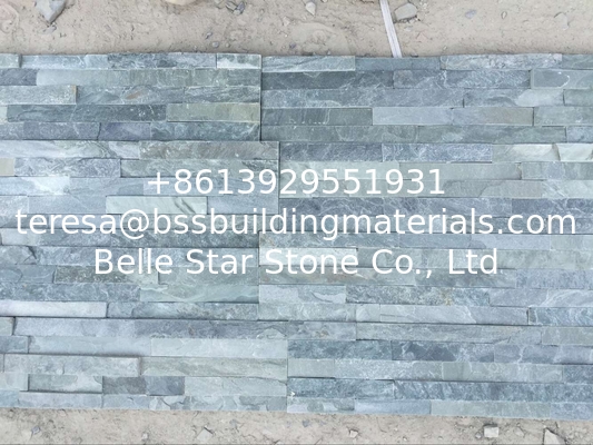 Green Slate Stone Panel Natural Stone Z Cladding Fireplace Thin Stone Veneer Slate Ledgestone
