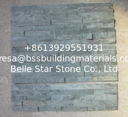 Green Slate Stone Panel Natural Stone Z Cladding Fireplace Thin Stone Veneer Slate Ledgestone
