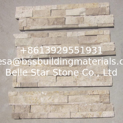 China Travertine 18x35 S Cut Stone Panel,Limestone 7&quot;x14&quot; Ledgestone,Natural Stone Veneer