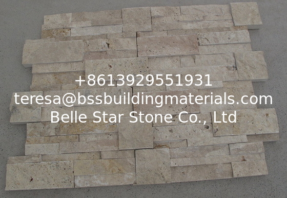 China Travertine 18x35 S Cut Stone Panel,Limestone 7&quot;x14&quot; Ledgestone,Natural Stone Veneer
