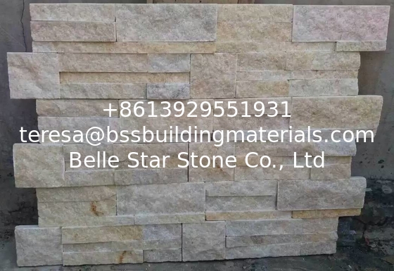 Yellow Jade Quartzite S 18x35 Stone Panel,Natural Quartzite Culture Stone,Thin Stone Veneer for Wall