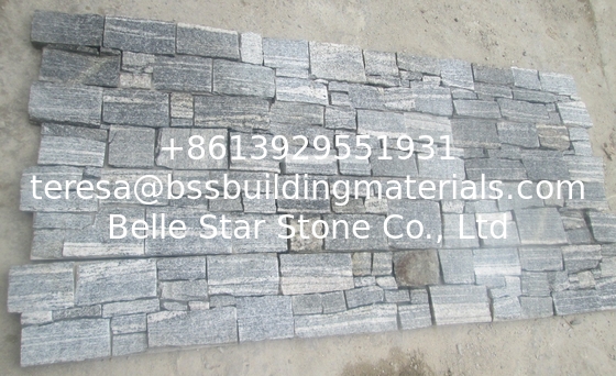 Cloudy Grey Granite Culture Stone,Cemented Granite Stacked Stone,Natural Z Stone Cladding for Wall
