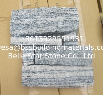 Cloudy Grey Granite Culture Stone,Cemented Granite Stacked Stone,Natural Z Stone Cladding for Wall