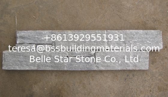 Pure Grey Slate Culture Stone,Cemented Grey/No Rust Slate Stacked Stone,Natural Z Stone Cladding
