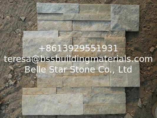 Off-White Quartzite Thin Stone Veneer,Ivory Quartzite Culture Stone,18x35 S cut Stone Cladding