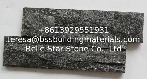 Black Quartzite 18x35 Thin Stone Veneer,Natural Stone S cut Stone Cladding,Quartzite Culture Stone