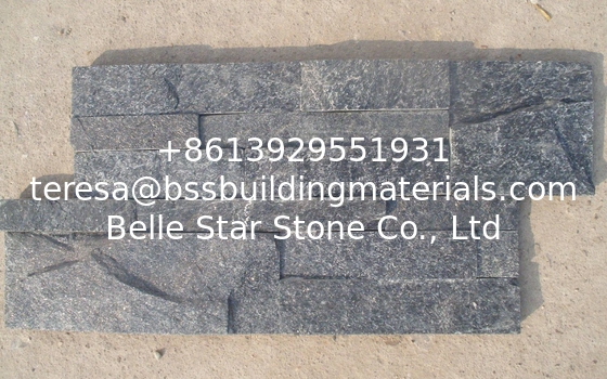 Black Quartzite 18x35 Thin Stone Veneer,Natural Stone S cut Stone Cladding,Quartzite Culture Stone