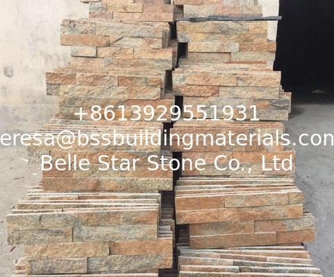 Rustic Quartzite 18x35 Thin Stone Veneer,Natural S cut Stone Cladding,Quartzite Culture Stone