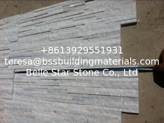 Ivory Quartzite Waterfall Shape Ledgestone,Milk White Quartz Thin Stone Veneer,Off-white Culture Stone