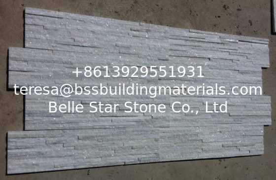Ivory Quartzite Waterfall Shape Ledgestone,Milk White Quartz Thin Stone Veneer,Off-white Culture Stone