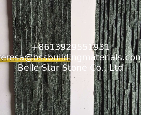 Black Quartzite Waterfall Shape Ledgestone,Retaining Wall Panel,Quartzite Culture Stone