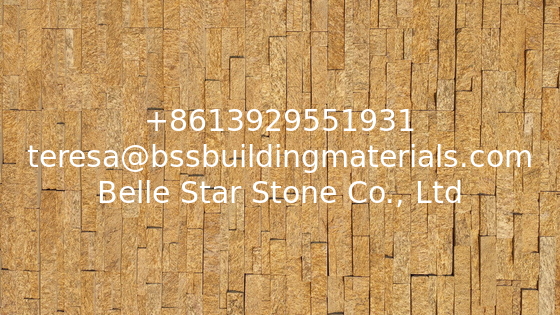 Yellow Granite Culture Stone,Natural Z Stone Cladding,Outdoor Stone Panel,Indoor Ledgestone