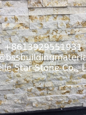 White Gold Marble Culture Stone,Natural Marble Ledgestone,Outdoor Stone Panel,Indoor Stone Veneer