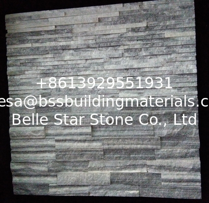 Cloudy Grey Quartzite Culture Stone,Rough Face Quartzite Stone Panel,Outdoor Real Stone Cladding